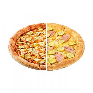 1/2 Цыплёнок карри 43см + 1/2 Чики-Чики 43см, Go-Go Pizza