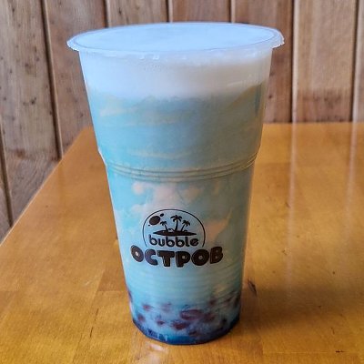 Заказать Молочный Bubble tea Роял-блю кюрасао, Bubble Остров