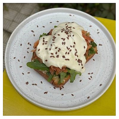 Заказать Френч-тост Бенедикт с лососем, Тэмпл