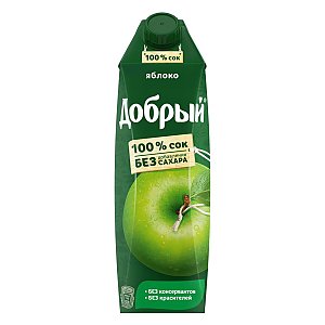 Яблочный сок Добрый 1л, Берлога