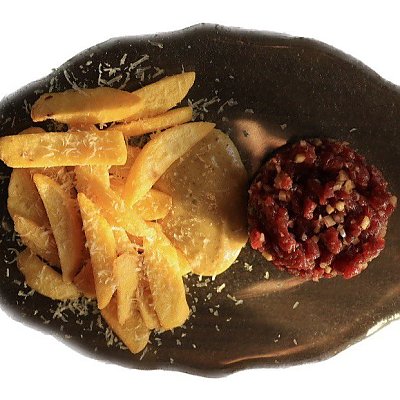 Заказать Тартар из говядины с трюфельным айоли, Эсперанто