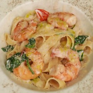 Паста с креветками, Эсперанто