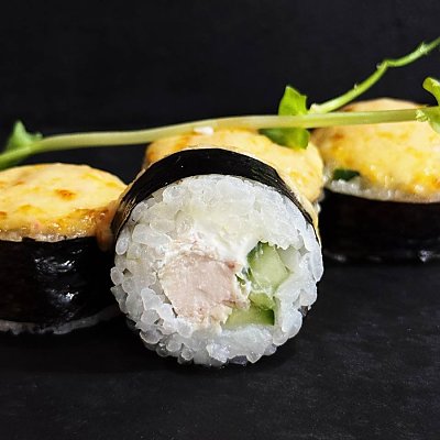 Заказать Ролл запеченный с курицей, Суши-бар Тяга