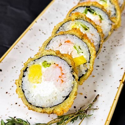 Заказать Ролл Темпура с креветкой и манго, Суши-бар Тяга