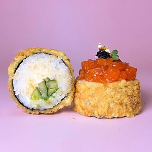 Темпура Криспи тартар лосось (холодный), Суши-бар Тяга