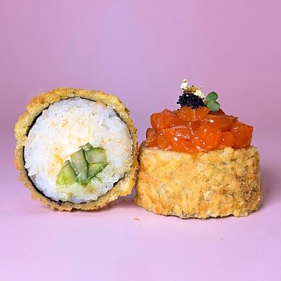 Заказать Темпура Криспи тартар лосось (холодный), Суши-бар Тяга