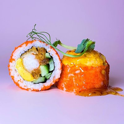 Заказать Ролл запеченный Эби Голд, Суши-бар Тяга