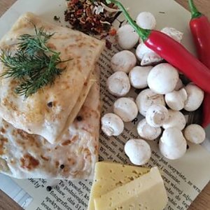 Блинчики с грибами и сыром, Флорида