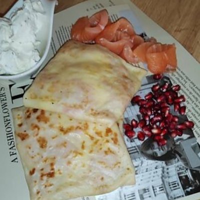 Заказать Блинчики с семгой и творожным сыром, Флорида