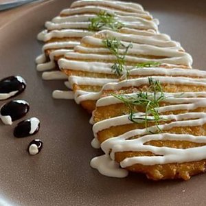 Драники со сметаной и зеленью, Флорида