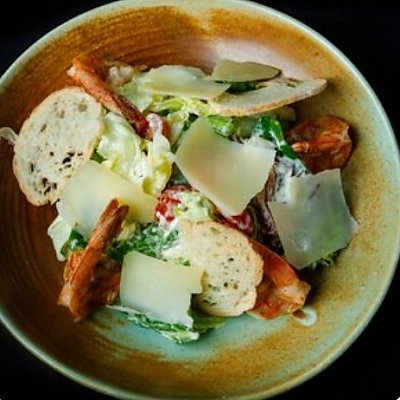 Заказать Салат Цезарь с креветками, Мята - Бобруйск