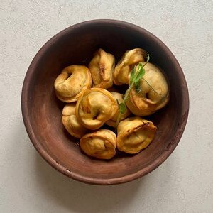 Пельмени Жареные с капустой шампиньонами и луком, Пельменная 1961