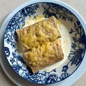 Блинчики запеченные с грибами и луком в сливочном соусе, Пельменная 1961 - Брест