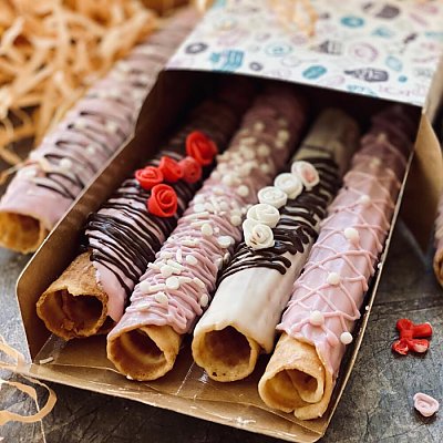 Заказать Вафельные трубочки (с кремом), Маришкейк