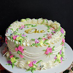 Торт с цветочками, Маришкейк