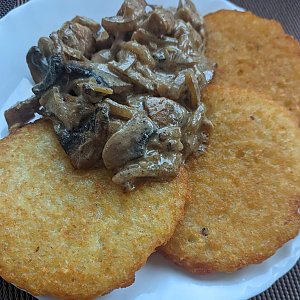 Драники с курицей и грибами, Чилаут