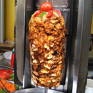 + мясо птицы гриль в шаурму, Кусай