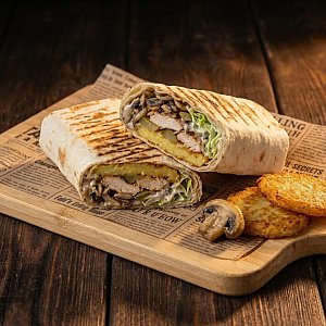 Шаурма с драником, Кусай