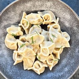 Пельмени с говядиной и луком-пореем, Еда Тут Бай