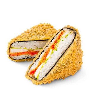 Онигири жареный с лососем, Суши-бар Ниндзя - Мозырь