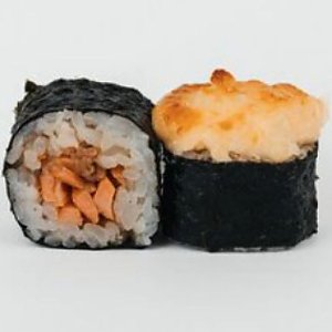 Мини-ролл запеченный с лосось Терияки, FlaminGO Sushi