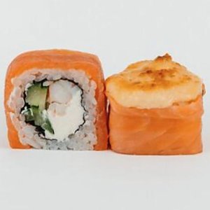 Ролл запеченный Филадельфия Эби, FlaminGO Sushi