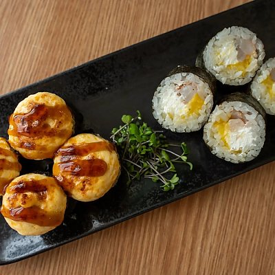 Заказать Запечённый ролл с креветкой и манго, UMI