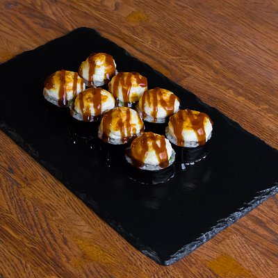 Заказать Запеченный Хосомаки с мидиями, Авокадо