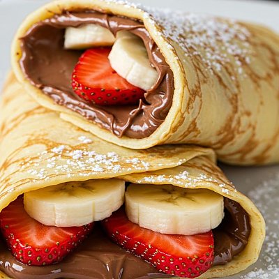 Заказать Блин с клубникой и бананом, Шеф Блинчик