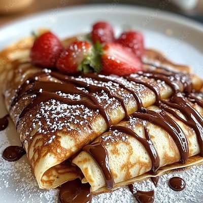 Заказать Блин с клубникой и шоколадом, Шеф Блинчик