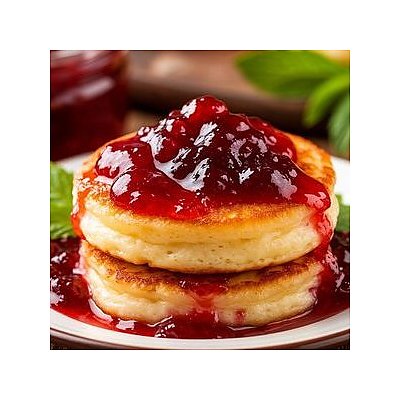 Заказать Сырники со сметаной и ягодным джемом, Буржуйка