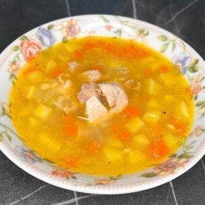 Суп куриный с пастой птитим, Буржуйка