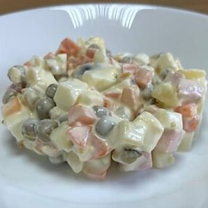 Оливье с вареной колбасой, Буржуйка