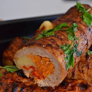 Куриный рулет со сладким перцем, КулинарЪ