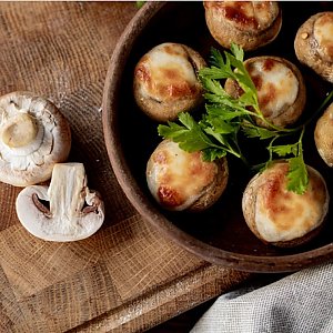 Шампиньоны запечёные в кеци, Хинкальня - Брест