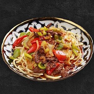 Лагман овощной с грибами, Kinza