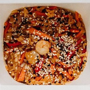 Вок с креветкой (рис), Foodex