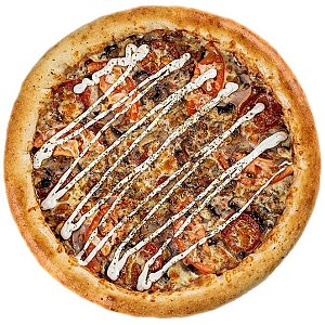 Пицца Мясной сеньор BBQ 36см с сырным бортиком, Craft Pizza