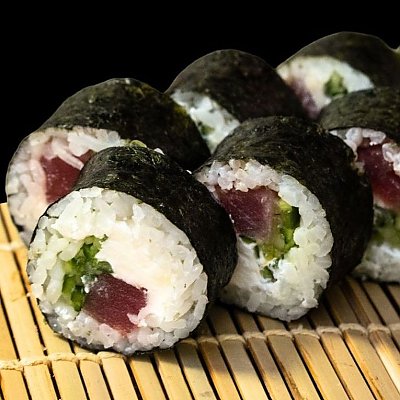 Заказать Ролл с тунцом, сливочным сыром и огурцом, Kraken