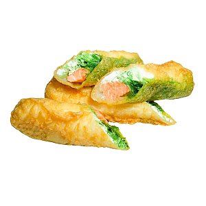 Спринг-ролл с лососем и чукой, Kraken