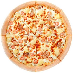 Пицца Креветки и ананасы 35см, Pizza Gold