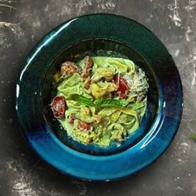 Заказать Паста с креветками и песто, Gusto