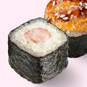 Ролл Чиз маки креветка запечённый, Ё Суши и Роллы - Мозырь