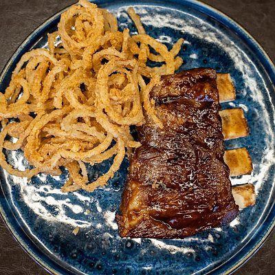 Заказать Свиные ребрышки с луком фри, Rasskazov