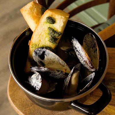 Заказать Мидии с чесночно-сливочным соусом, Rasskazov