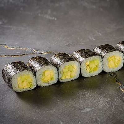 Заказать Хосомаки с авокадо, Black Roll