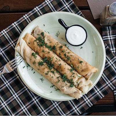 Заказать Блины с ветчиной и сыром, Кофейня ДОМ