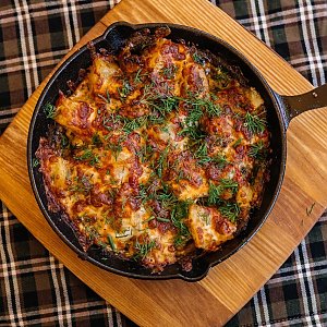 Омлет с ветчиной, сыром и зеленью, Кофейня ДОМ