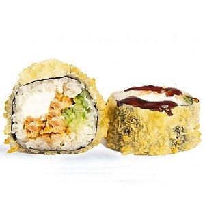 Темпура с лососем Терияки и огурцом, Yasai