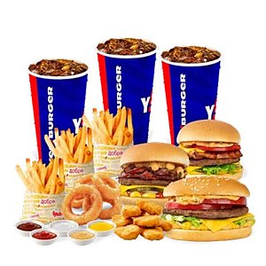 Комбо на 3-х, YESburger - Минск